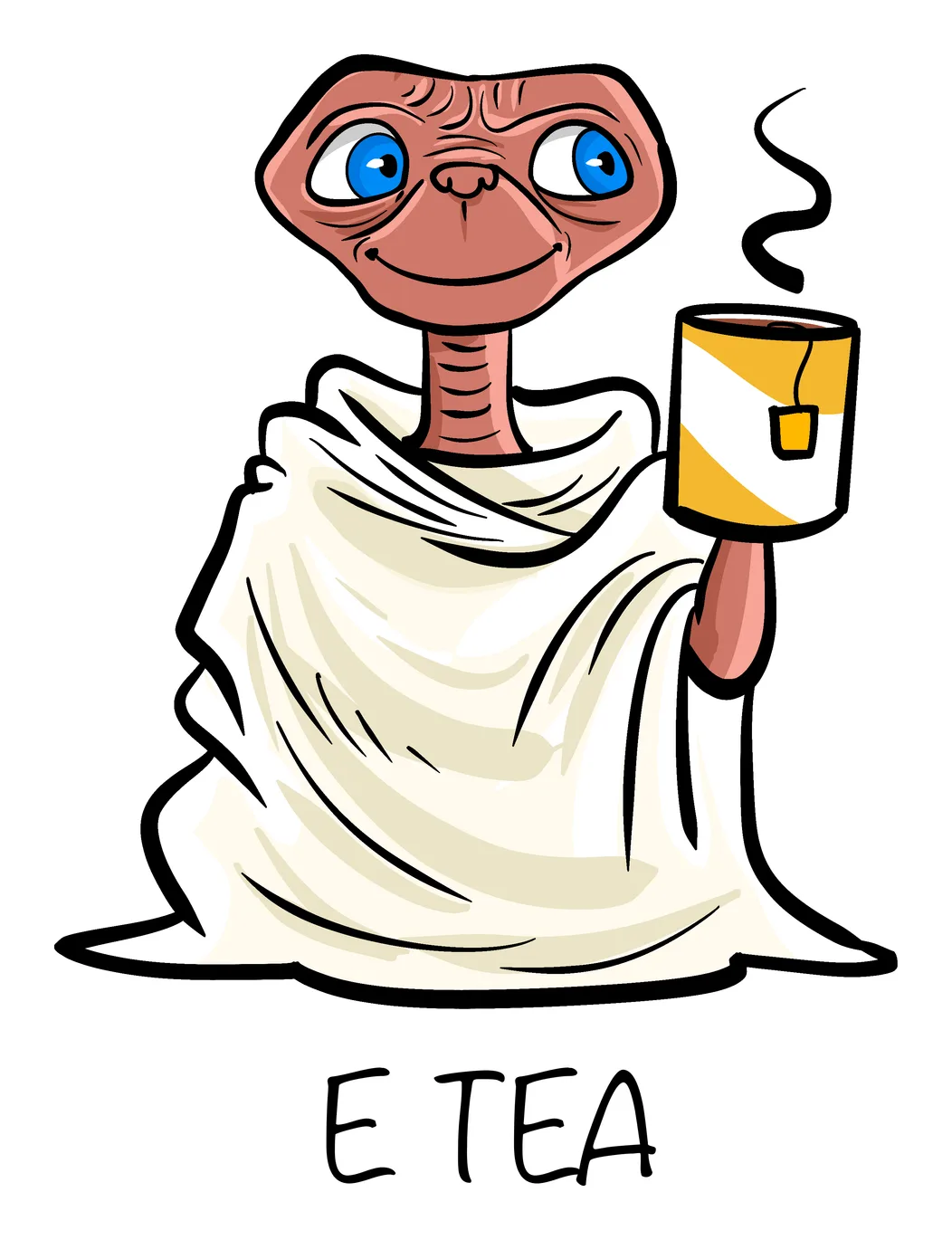 E Tea illüstrasyonu