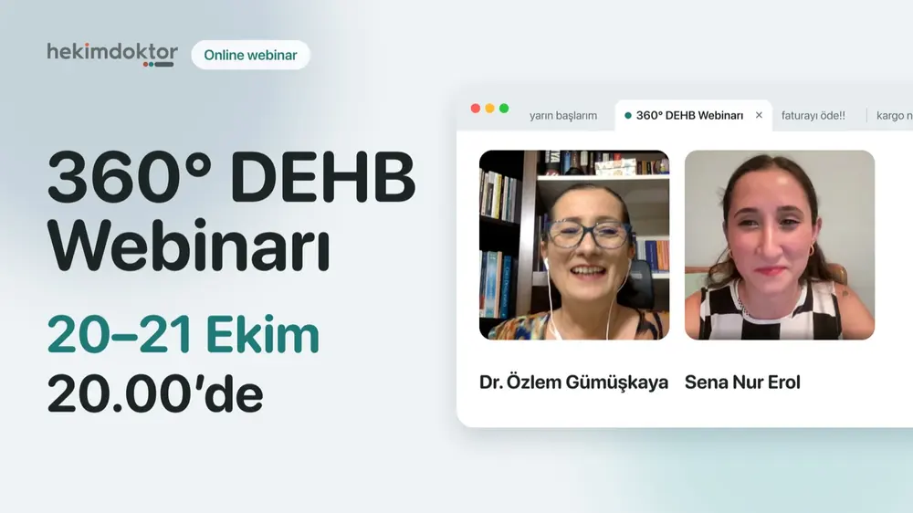 360 derece DEHB webinarı duyurusu