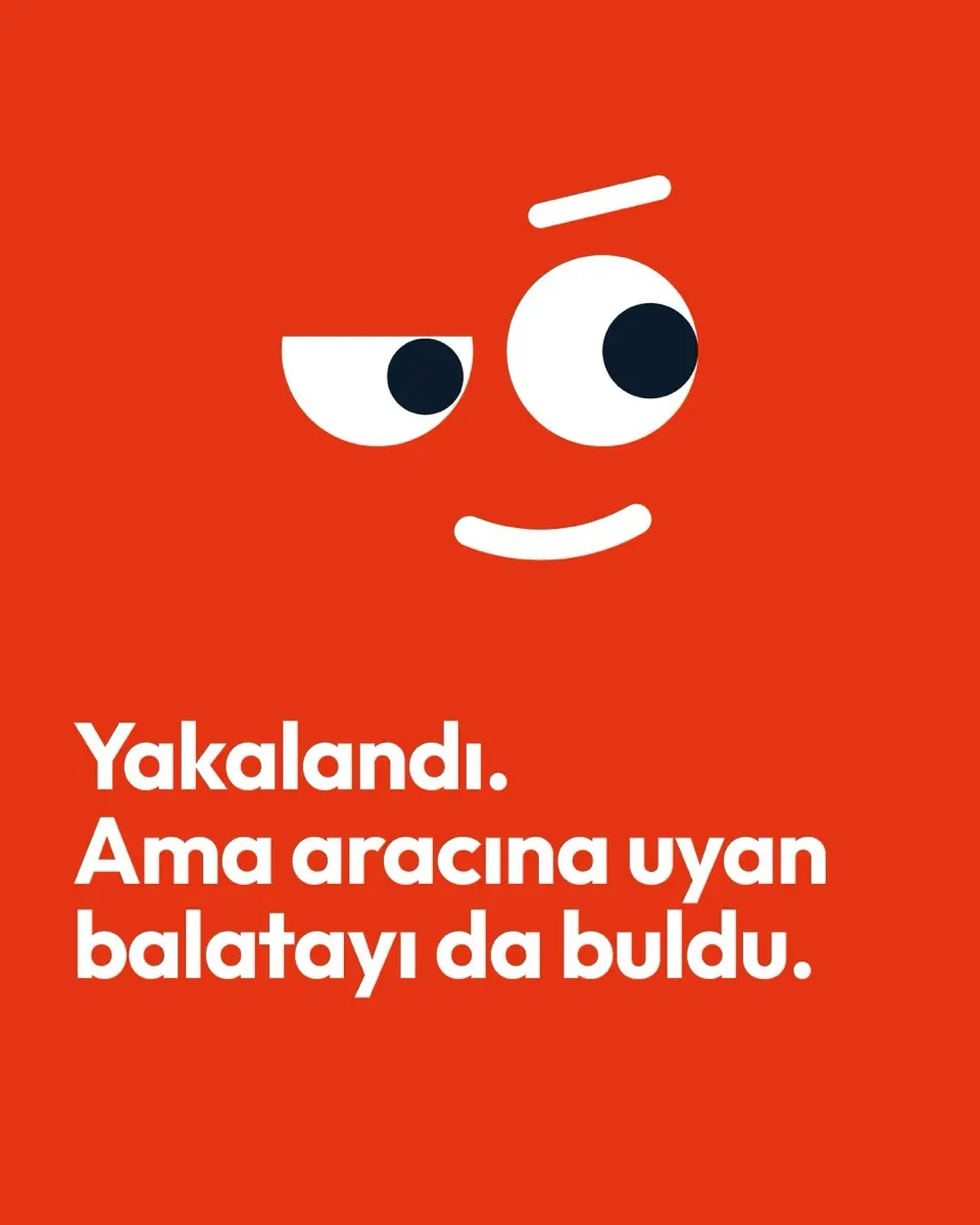 Yakalandı: maskotlu post