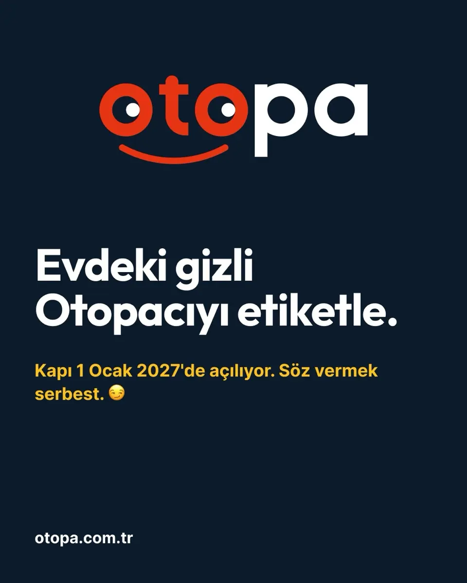 Otopa logosu lacivert zeminde: Evdeki gizli Otopacıyı etiketle
