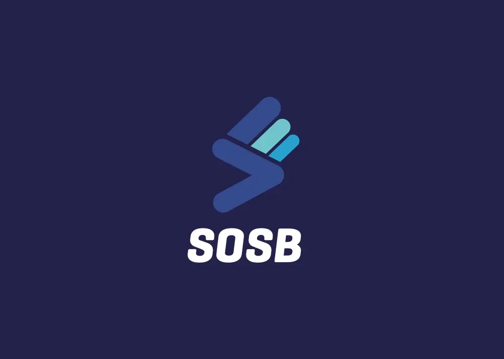SOSB logosu lacivert zeminde